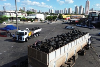Dias D em Goiânia já destinam mais de 140 toneladas de pneus à logística reversa; veja onde descartar