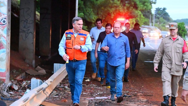 Prefeito Mabel acompanha estragos causados pela chuva em Goiânia