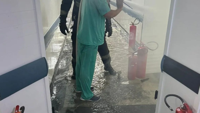 Incêndio atinge hospital em Aparecida de Goiânia