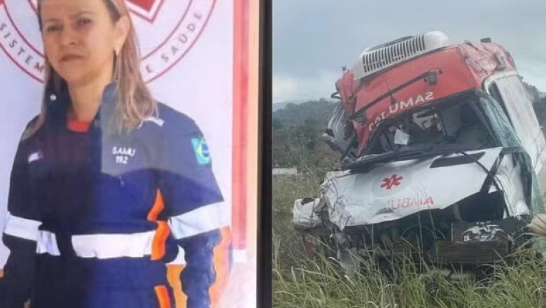 Técnica de enfermagem morre em acidente com ambulância na GO-118