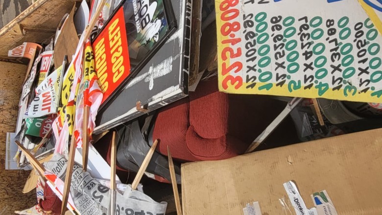 Mais de seis mil publicidades irregulares são retiradas de Goiânia