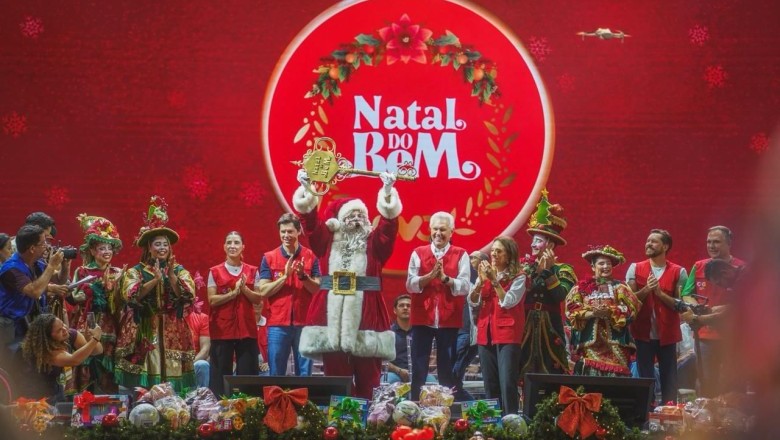 Natal do Bem entrega mais de 20 mil brinquedos em Goiânia