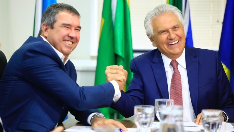 Caiado transmite presidência do Consórcio Brasil Central a Eduardo Riedel