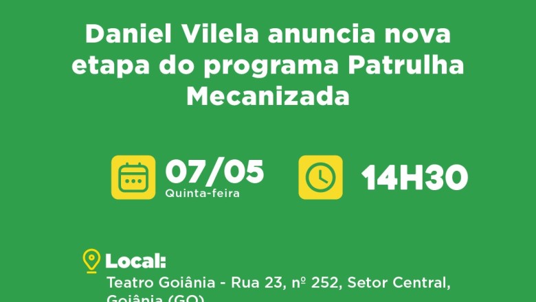 Agenda do governador para a tarde desta quinta-feira