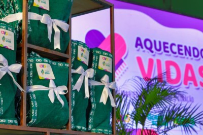 Campanha Aquecendo Vidas vai distribuir 95 mil cobertores em Goiás