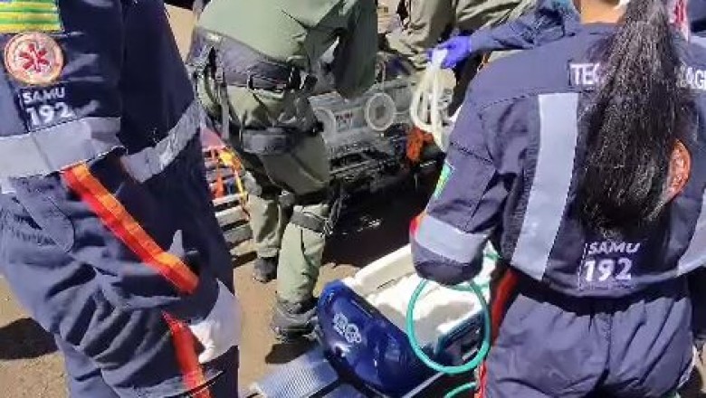 Corrida contra o tempo: helicóptero dos Bombeiros realiza dois transportes aeromédicos em Goiás no mesmo dia