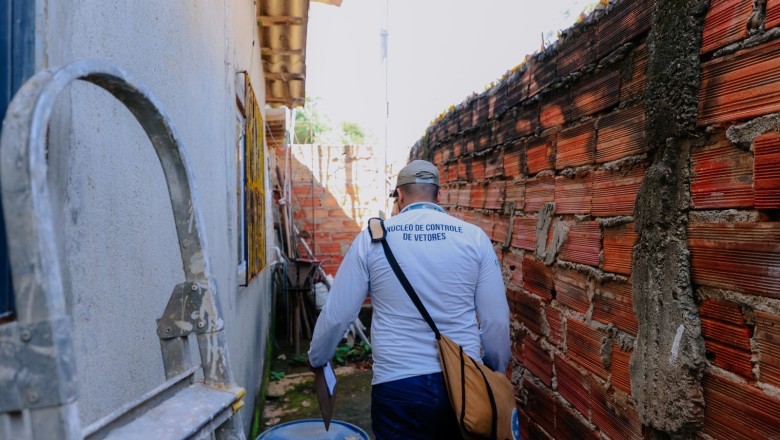 Dengue: mutirão em Senador Canedo vistoria mais de mil imóveis e orienta moradores