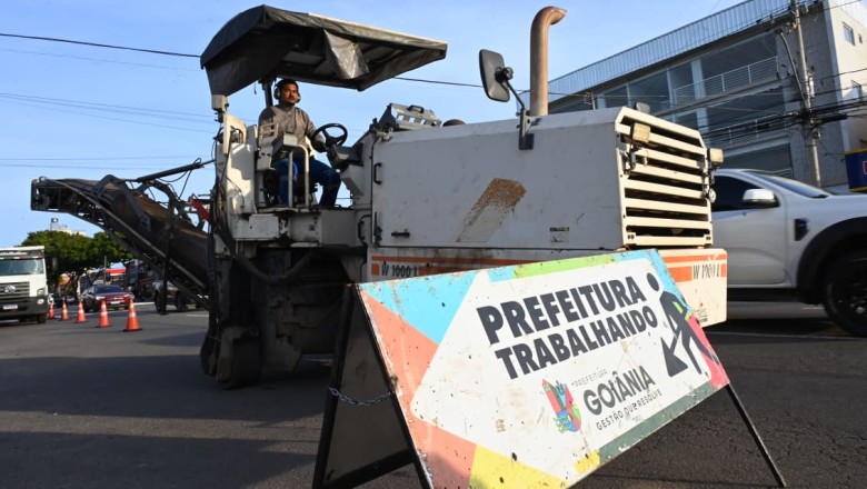 Goiânia inicia recapeamento em 57 ruas e duas praças; gestão projeta 800 km de asfalto novo