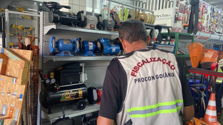 Sem preços à vista, seis lojas de ferramentas são autuadas pelo Procon Goiânia no Setor Rodoviário