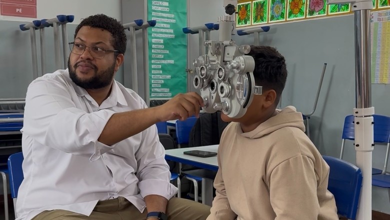 Goiânia leva exames de vista às escolas: 250 alunos atendidos e previsão de 4 mil com óculos gratuitos