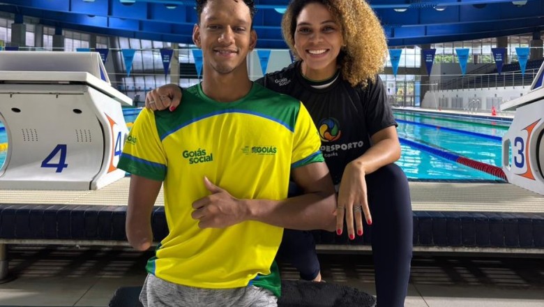 Nadador goiano de 19 anos, campeao brasileiro de jovens, integra semana de treinos do Comite Paralimpico Brasileiro