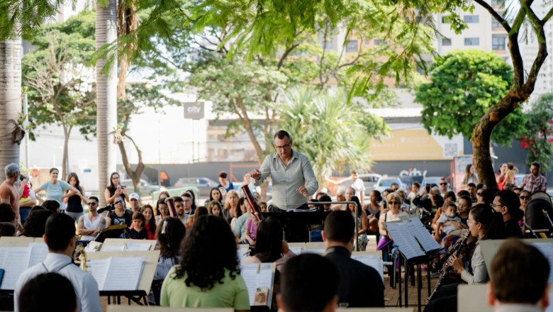 Domingo na Praça: Banda Juvenil de Goiânia faz concerto gratuito ao ar livre no Jardim Goiás