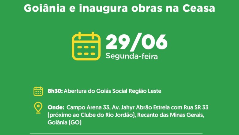 Goiânia tem mutirão de serviços e modernização da Ceasa nesta segunda; investimento chega a quase R$ 11 milhões
