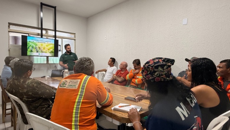 Comurg inicia curso com Senar Goiás para operação segura de roçadeiras; 12 servidores abrem primeira turma