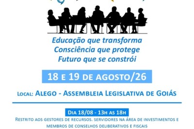 Aposentadoria, investimentos e prevencao a golpes: seminario gratuito reune especialistas em Goiania; inscricoes abertas
