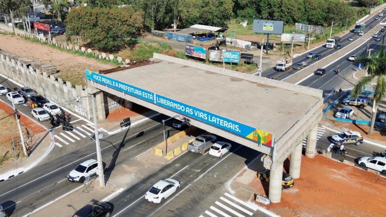 Nova via lateral da Leste-Oeste é aberta em Goiânia; prefeitura projeta reduzir 40% do tráfego na Consolação