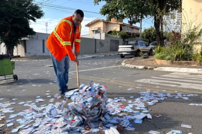 Após primeiro turno, Goiânia recolhe 1,5 tonelada de materiais de campanha nas ruas