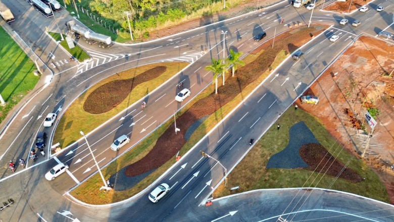 Nova configuração da rotatória do Hugol promete reduzir filas e reorganizar trânsito na Região Noroeste