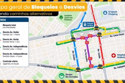 Festival Viva Goiânia terá bloqueios e desvios no trânsito do Centro por seis dias