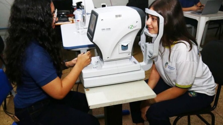 Programa oferece exames oftalmológicos gratuitos em sete escolas públicas de Goiás