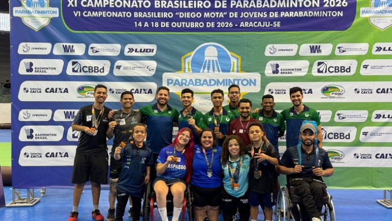 Goiás sobe ao pódio 14 vezes no Brasileiro de Parabadminton em Aracaju